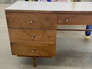 lot 1 image: Vintage Mid Century Modern Desk