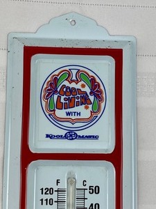 lot 23 image: Vintage Kool-O-Matic Corp Advertising Thermometer