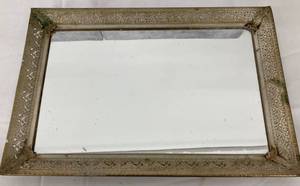 lot 98 image: Lovely Vintage Decor- Perfume Tray, Watering Can & Coat of Arms Wall Decor