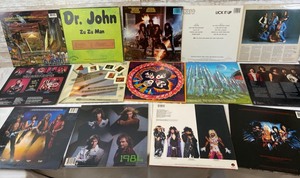 lot 271 image: 14 Vintage Vinyl Records Including- Iron Maiden, Kiss, Def Leopard, Motley Crue, Boston & more