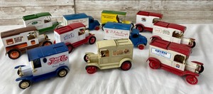 lot 308 image: 11 Vintage Ertl Die Cast Advertising Toy Banks- Model T Replicas