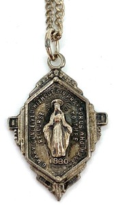 lot 279 image: Iconic 60s Costume Jewelry Including a Sterling Silver Pendant of Virgin Mary