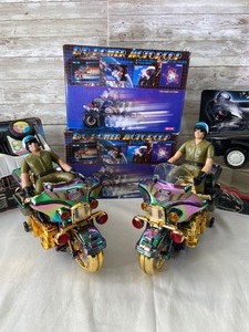 lot 329 image: 4 Vintage Battery Operated Cars Motorcycles- Cosmocop, Motorcop & BMW 7351