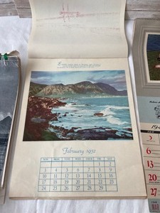 lot 293 image: 3 Vintage Advertising Calendars- Ephemra