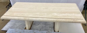 lot 199 image: Stunning Solid Travertine Coffee Table