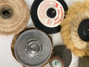 lot 172 image: Collection of Vintage Tools - 38 Drill, Sanding, Buffing Attachments and an Assortment of Bits