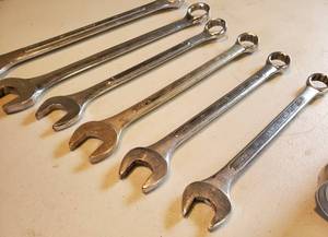 lot 70 image: (6) Standard Size Wrench Lot