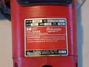 lot 142 image: Milwaukee Heavy Duty Auto Buffer  Polisher
