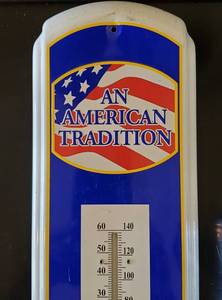 lot 120 image: Napa Thermometer Metal Sign