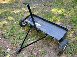 lot 136 image: Pull Behind Riding Lawn Mower Aerator Attachment