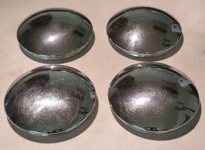 lot 118 image: (4) Reproduced Ford Chrome Center Caps