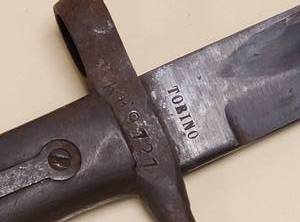 lot 76 image: World War I Italian M 187016 Bayonet By TORINO Arsenal