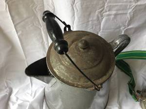 Antique Coffee Pot & Firemans Air-cooled Tank