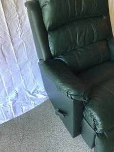 Green Pleather Recliner