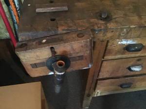 Antique Carpenters Work Bench
