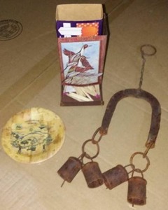 lot 21 image: Vintage Matchstick Holder and more
