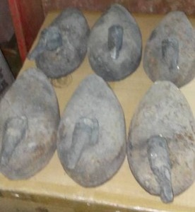 lot 24 image: (6) Vintage Cork Duck Decoys