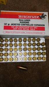 lot 35 image: Winchester 9mm Luger. QTY.50.