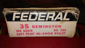 lot 57 image: Federal 35 Remington. Qty 10.