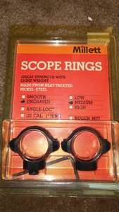 lot 85 image: Millett Scope Rings.