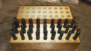 lot 86 image: Alphabet metal Stamp kit