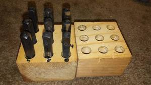 lot 87 image: Metal Number stamp kit. 332 inch.