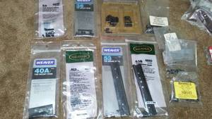 lot 98 image: Top mount bases, screws and more.