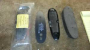 lot 121 image: (2) Recoil Pads, spacer butt cap, Winchester.