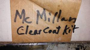 lot 123 image: McMillan Clear coat kit.
