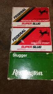 lot 190 image: 15 Hollow point slugs, 12 ga