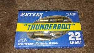 lot 196 image: Peters Thunderbolt 22 short shells New in Box. QTY.28.
