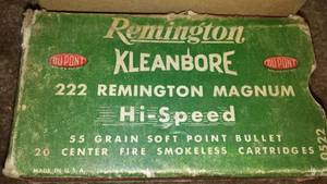 lot 198 image: Vintage Remington kleenbore 222 QTY.13.