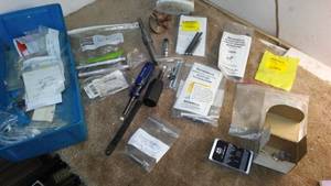 lot 200 image: Bin of smithing tools & parts
