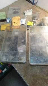 lot 203 image: Containers of hardware part
