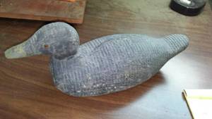 lot 235 image: Vintage wood Duck Decoy.