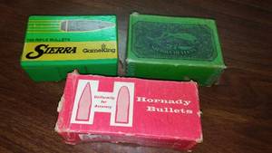 lot 245 image: Reloading bullet tips. 7mm, 35 cal., 30 cal.