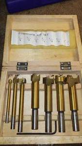 lot 450 image: Forstner Drill bit set.