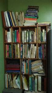 lot 273 image: Complete library tan file cabinet shelving, and all books literature.