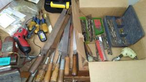 lot 403 image: Drill bits, files, chisels and more