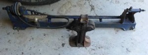 lot 507 image: Lathe Frame & Vintage carjack.