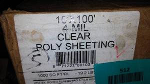 lot 512 image: 100 ft. Poly sheeting