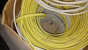 lot 518 image: Box of electrical wire.