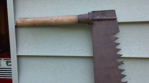 lot 520 image: Antique 2 man saw