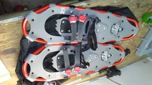 lot 583 image: 2 Pair of Sherpa Snowshoes & 2 pair poles