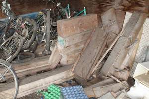 lot 629 image: Rough Sawn Wood Boards  with Wood Blocks