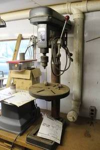lot 661 image: Test Rite Bench101 5-Speed Drill Press  with Instruction Manual