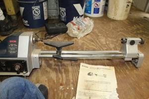 lot 682 image: Ryobi ML618 18 Mini Lathe Variable Speed  with Owners Operating Manual