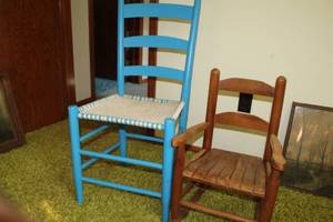 lot 845 image: Chairs (x2), Kids Rocker