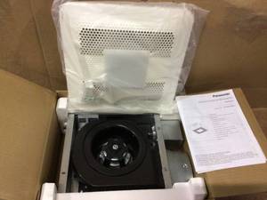 Panasonic WhisperThin Pick-A-Flow 80 or 100 CFM Exhaust Fan with LED Light Low Profile Ceiling or Wall and 4 in. Oval Duct Adapter Customer Returns See Pictures