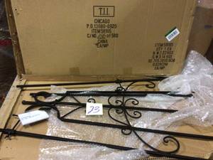 65 in. Floor Easel with Adjustable Brackets Customer Returns See Pictures